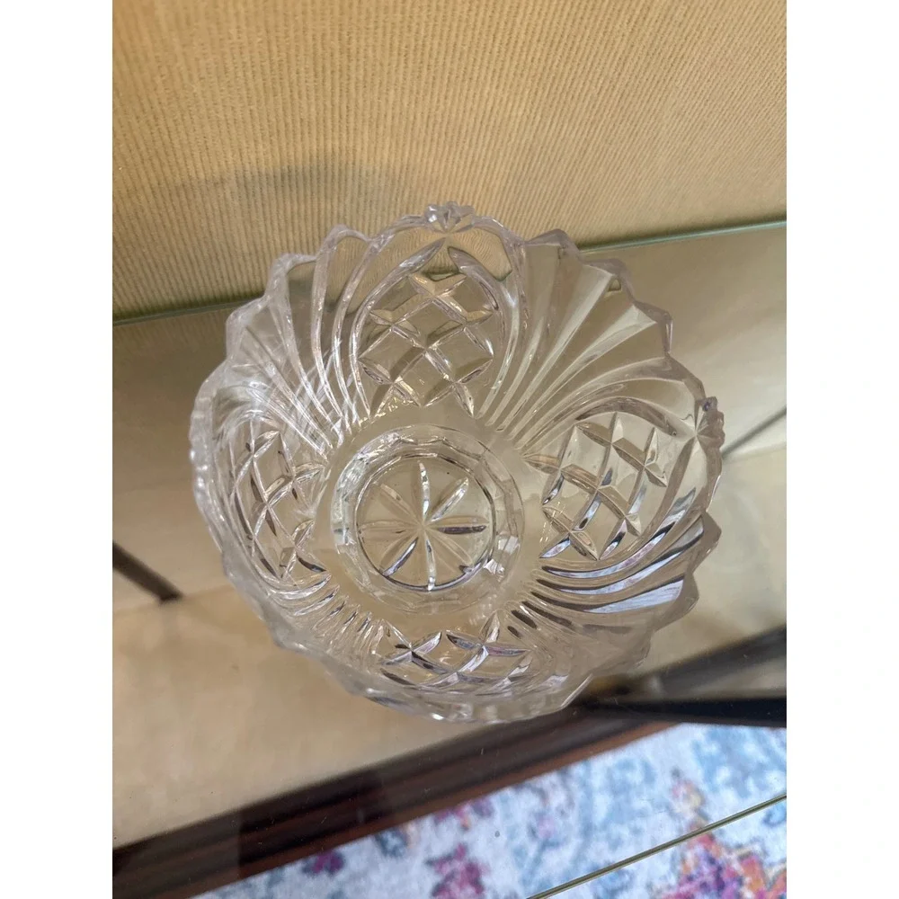 Fifth Avenue Lead Crystal Pineapple Cute Catch All‎ Bowl Vintage 4